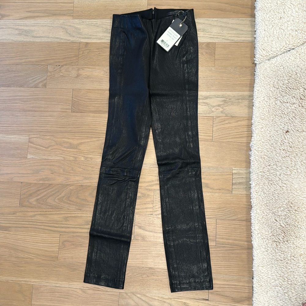 NWT Rag & Bone real leather skinny pants